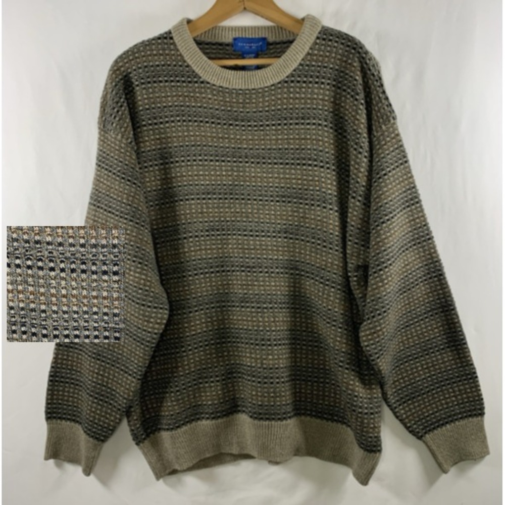 VTG 90s Mens Slouchy Grandpa Sweater Size XL Earthy Grunge Indie Granola